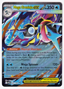 Mega Greninja ex 022/086 Chaos Rising Double Rare Holo Pokemon NM - Image 1