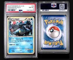 2010 Pokemon Heartgold & Soulsilver #20 Feraligatr-Holo Cracked Ice PSA 8 - Image 3
