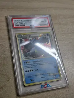 2010 Pokemon Heartgold & Soulsilver #20 Feraligatr-Holo Cracked Ice PSA 8 - Image 5