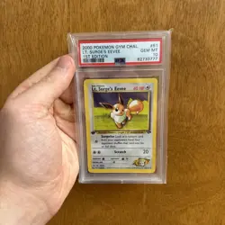 2000 POKEMON GYM CHALLENGE 1ST ED #51 LT. SURGE'S EEVEE PSA 10 - Image 1