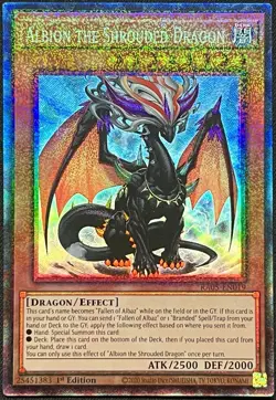 Yu-Gi-Oh! - Albion the Shrouded Dragon (RA05-EN019) 1st Ed, Collector’s Rare, NM - Image 1