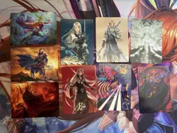 Final Fantasy Art Series MTG Assorted Cards Lot - Stamped And Non - Image 1