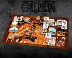 One Piece Trading Card Game Character Playmat with Zones and Manga Art HOT - Image 4