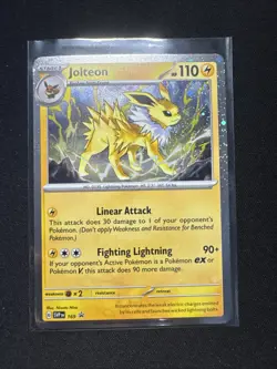 Jolteon - 2025 Pokemon Holo Prismatic Evolutions Black Star Promo Card SVP 169 - Image 1