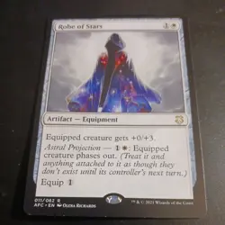 Mtg Robe of Stars NM/M Commander AFR Magic Artifact Card - Image 1