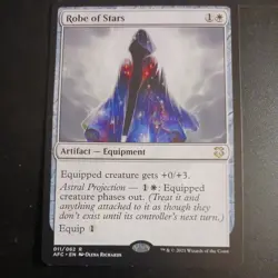 Mtg Robe of Stars NM/M Commander AFR Magic Artifact Card - Image 2