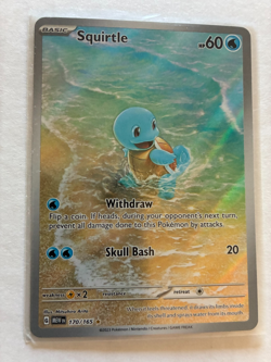Pokemon 151 Illustration Rare Card Lot Pikachu 173 Squirtle 170 Wartortle 171 - Image 3