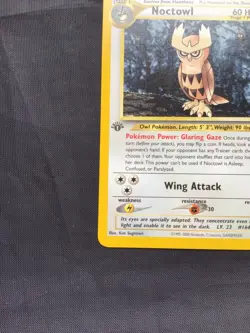 Pokemon Cards: Neo Genesis 1st Edition Uncommon: Noctowl 42/111 - Image 5