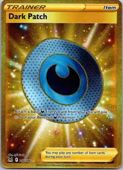 Pokemon TCG Dark Patch-Lost ORIGINS-216/196 Secret Rare Gold Card NM - Image 1