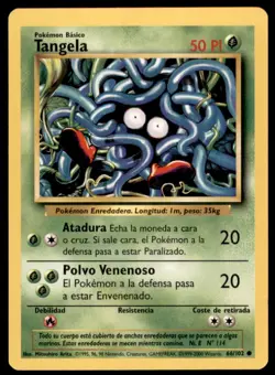 2000 Pokemon Base Set Tangela Spanish #66 - Image 1
