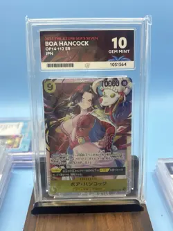 One Piece TCG Boa Hancock The Azure Sea's Seven - OP14-112 SR Parallel - ACE 10 - Image 1