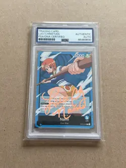 Authentic PSA/DNA Certified Autographed Nami One Piece Trading Card Bundle - Image 3