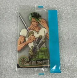 PREORDER Roronoa Zoro Japanese One Piece x Morinaga Wafer Clear Card SEALED - Image 1