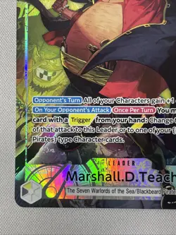 One Piece - OP16 Time of Battle - Marshall D. Teach - Alt Art Leader #080 - Image 5