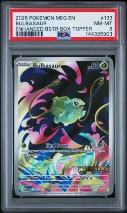 Bulbasaur - (Mega Evolution) 133/132 Miscellaneous Cards & Products Holo PSA 8 - Image 1