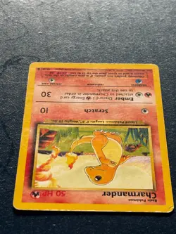 Charmander 46/102 Base Set Regular Common Lightly Played Vintage Pokemon Card - Image 3