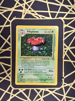 🔥 Vileplume 15/64 🔥 Original Holo Rare Jungle Set Pokemon Card WOTC TCG 1999 - Image 1