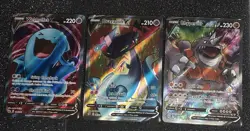 Pokemon Wobbuffet V, Dragapult V, Rhyperior V Holo 3-Card Lot EN 2020 - Image 1