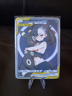 Marnie x Umbreon | Full Art Custom Made Pokemon Waifu ACG Trainer Art Card - Image 1