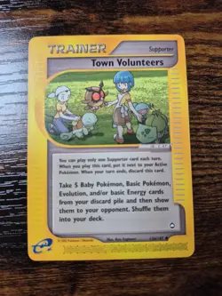 Pokemon Town Volunteers Aquapolis Regular Card 136/147 - Image 1