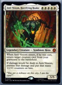 Anti-Venom, Horrifying Healer 1 Marvel's Spider-Man Magic: The Gathering NM/M - Image 1
