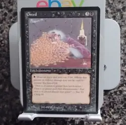 Magic: The Gathering Greed Enchantment Legends 1994 Phil Foglio English - Image 1