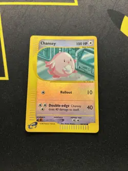 Chansey 69/147 Reverse Holo LP -Vintage Rare Pokemon Card- Aquapolis (6s) - Image 1