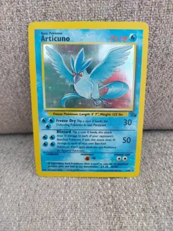 Pokemon TCG Articuno Fossil Holo Card 2/62 Unlimited Rare, Near Mint Condition - Image 4