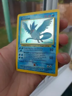 Pokemon TCG Articuno Fossil Holo Card 2/62 Unlimited Rare, Near Mint Condition - Image 5