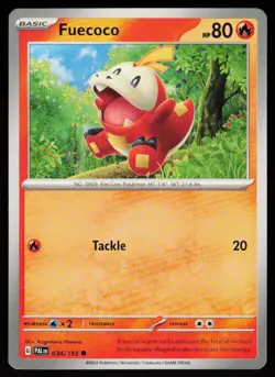 Fuecoco 034/193 Common Paldea Evolved Pokemon Near Mint - Image 1
