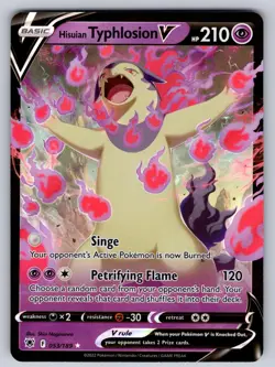 Hisuian Typhlosion V 053/189 Holo V Rare Astral Radiance Pokemon NM - Image 1