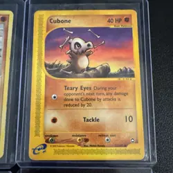 4x Cubone Lot - Aquapolis / Delta / Legends Unique Art Binder Collection Pokemon - Image 3