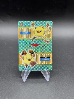 Mankey Primeape Holo Pokemon Vintage Pocket Monster Vending Prism Sticker 598 - Image 1