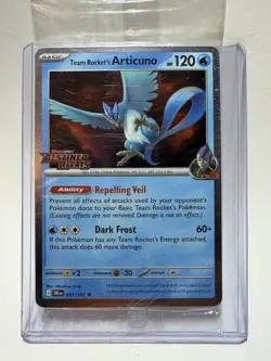 Pokemon Team Rocket’s Articuno 051/182 Destined Rivals Stamped Sealed - Image 1