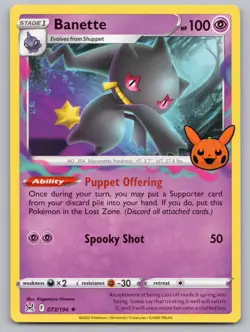 Banette 073/196 Rare Trick or Trade BOOster 2023 Pokemon LP - Image 1