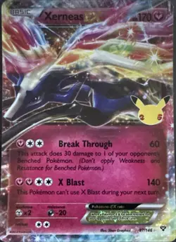 Xerneas EX 97/146 Holo EX Rare XY Pokemon Near Mint - Image 1