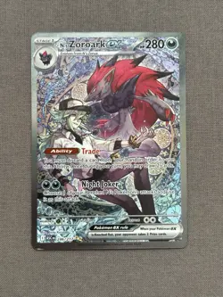 Pokemon TCG N's Zoroark EX Holo Ultra Rare 286/217 LP Light Play See Photos - Image 1