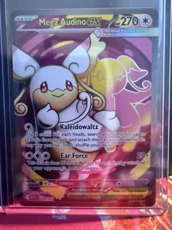 Pokemon TCG Ascended Hereos Mega Audino EX Ultra Rare 253/217 - Image 1