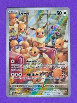 POKEMON EEVEE 188/167 ILLUSTRATION RARE TWILIGHT MASQUERADE - Image 1