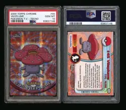 Pokemon Topps Chrome Vileplume Tekno PSA 10 - Low Pop - Image 3