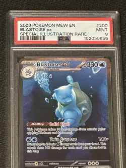 The Pokemon Company Blastoise ex Special Illustration Rare Holo 200/165 EN PSA 9 - Image 3