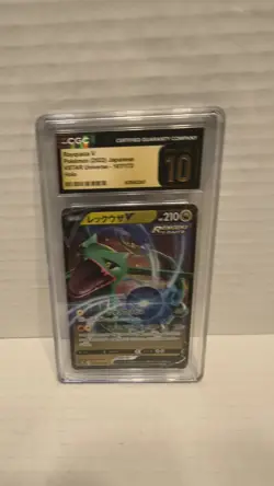 2022 CGC 10 Pristine Rayquaza V 107/172 VSTAR Universe Holo RR Japanese Pokemon - Image 5