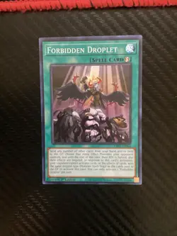 Yugioh Forbidden Droplet 1st Edition Super Rare RA01-EN064 NM - Image 1