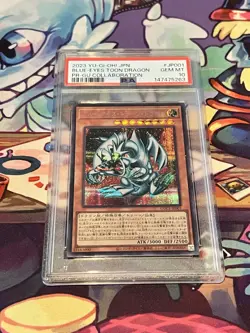 Yugioh - Blue Eyes Toon Dragon Pr-Gu Collaboration PSA 10 OCG 💎 Mint - Image 1