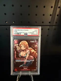 PSA 10 GEM MT Nami ST01-007 Winner English Promo One Piece Tournament Pack Vol 3 - Image 1