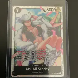 Ms. All Sunday OP14-084 Character One Piece 8000 Power 7 Cost - Image 1