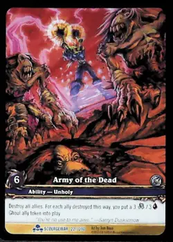 World of Warcraft TCG Army Of The Dead (Extended Art) - Scourgewar 22/270 - Image 1