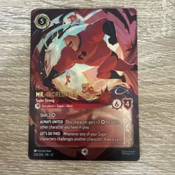 Disney Lorcana TCG, Mr Incredible Super Strong Enchanted, 234/204 NM - Image 1