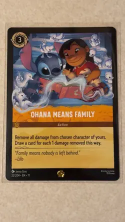 Lorcana - Ohana Means Family x1 Near Mint from Winterspell L25 - Image 1