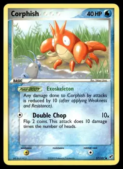 Corphish 57/107 Pokemon Card Deoxys Common 40 HP Near Mint U28 - Image 1